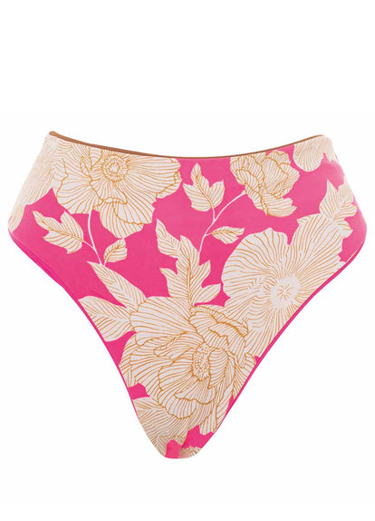 Thumbnail - Maaji Radiant Pink Suzy Babe High Rise Bikini Bottom - 4