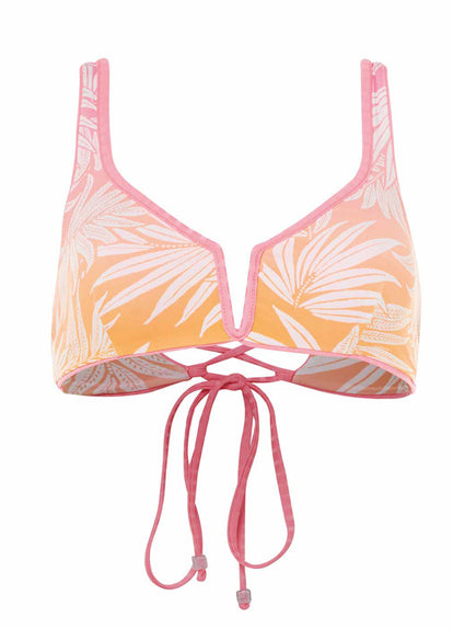 Thumbnail - Maaji Sea Pink Victoria V Wire Bralette Bikini Top - 16