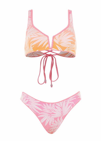  Maaji Sea Pink Victoria V Wire Bralette Bikini Top