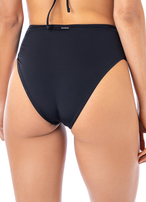 Alternative image -  Foto de Ink Black Sully High Rise/High Leg Bikini Bottom by Maaji - Panties - Vestidos de Baño