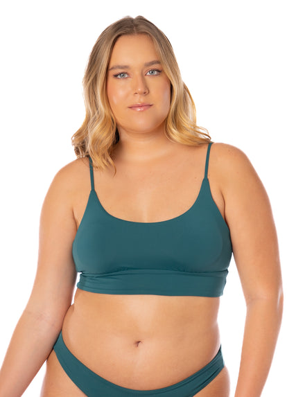Thumbnail - Maaji Brunswick Green Dinna Sporty Bralette Bikini Top - 1