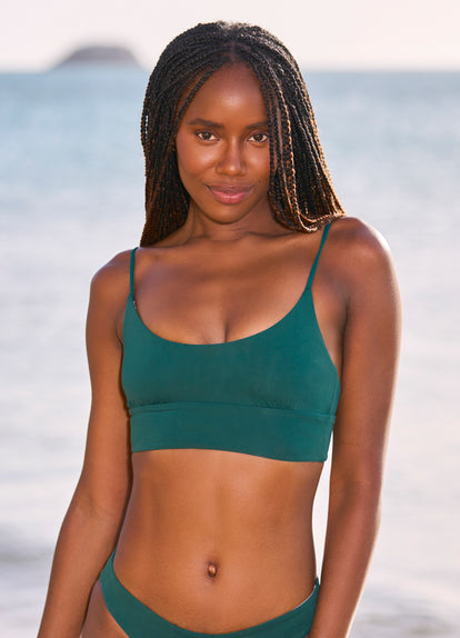 Thumbnail - Maaji Brunswick Green Dinna Sporty Bralette Bikini Top - 5
