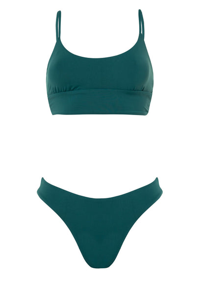 Thumbnail - Maaji Brunswick Green Dinna Sporty Bralette Bikini Top - 23