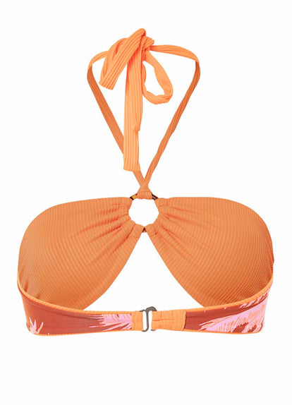 Thumbnail - Maaji Vibrant Orange Jill Ring Bandeau Bikini Top - 28