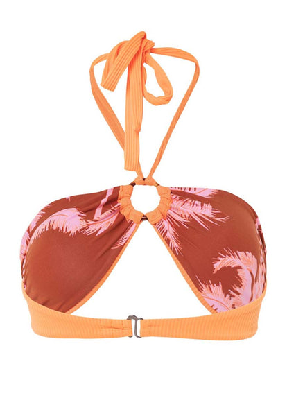 Thumbnail - Maaji Vibrant Orange Jill Ring Bandeau Bikini Top - 30