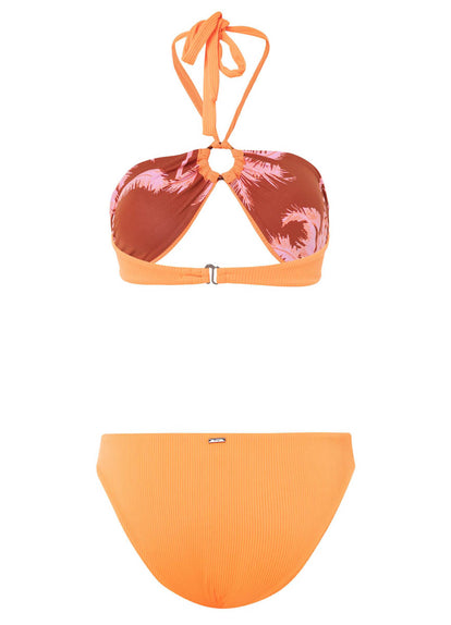 Thumbnail - Maaji Vibrant Orange Jill Ring Bandeau Bikini Top - 32