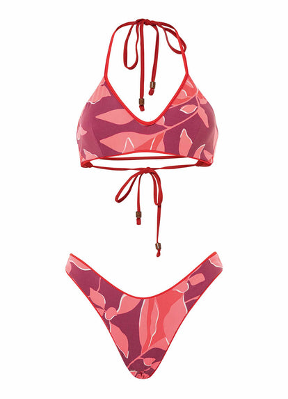 Thumbnail - Maaji Scarlet Red River Sporty Bralette Bikini Top - 14