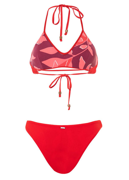 Thumbnail - Maaji Scarlet Red River Sporty Bralette Bikini Top - 23