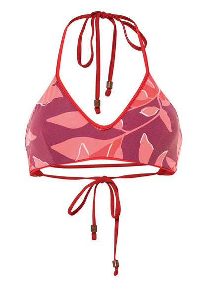 Thumbnail - Maaji Scarlet Red River Sporty Bralette Bikini Top - 13