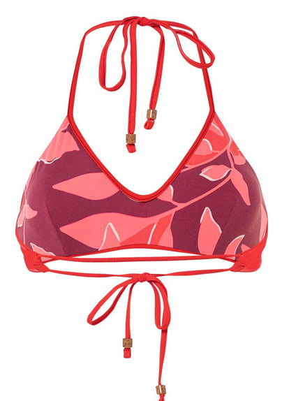 Thumbnail - Maaji Scarlet Red River Sporty Bralette Bikini Top - 22