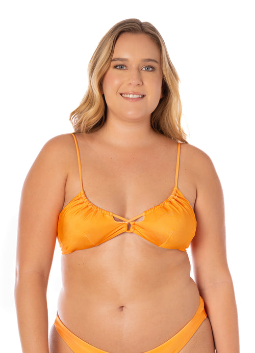 Main image -  Maaji Tangerine Kelly Loop Front Triangle Bikini Top