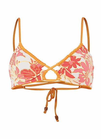 Thumbnail - Maaji Tangerine Kelly Loop Front Triangle Bikini Top - 13