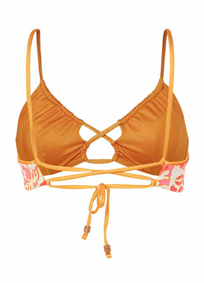 Thumbnail - Maaji Tangerine Kelly Loop Front Triangle Bikini Top - 20