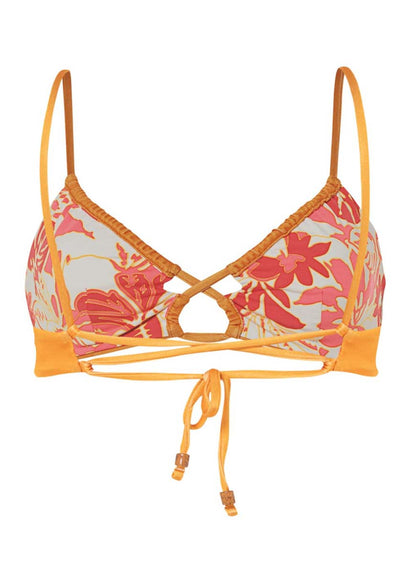  Maaji Tangerine Kelly Loop Front Triangle Bikini Top