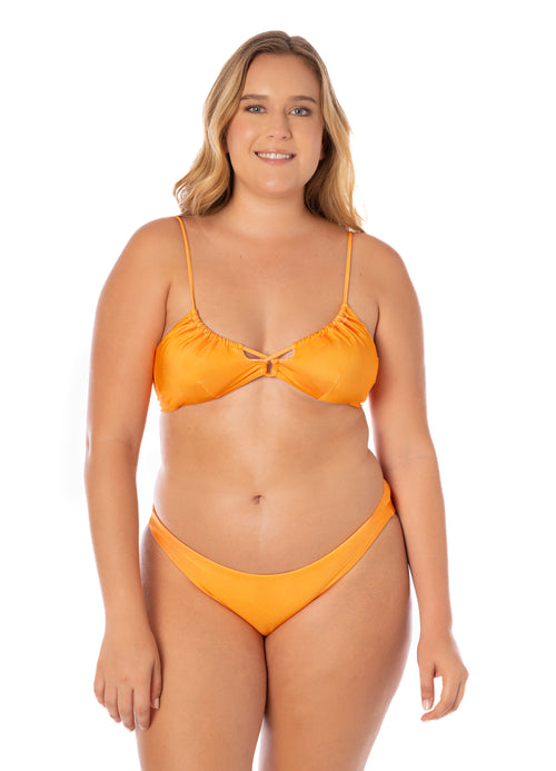 Hover image -  Maaji Tangerine Kelly Loop Front Triangle Bikini Top