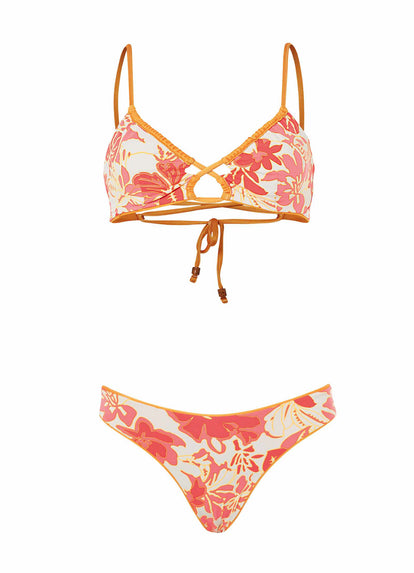 Thumbnail - Maaji Tangerine Kelly Loop Front Triangle Bikini Top - 14