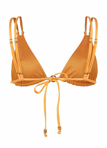 Thumbnail - Maaji Tangerine Brenda Sliding Triangle Bikini Top - 13