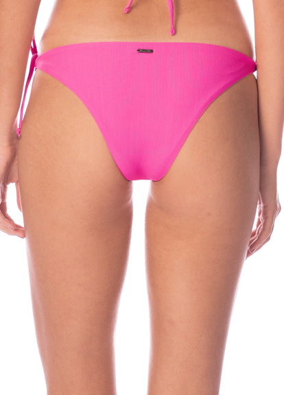  Foto de Radiant Pink Sunning Low Rise Tie Side Bikini Bottom by Maaji - Panties - Vestidos de Baño