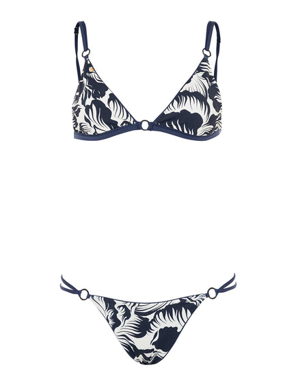 Thumbnail - Maaji French Navy Amy Fixed Triangle Bikini Top - 14