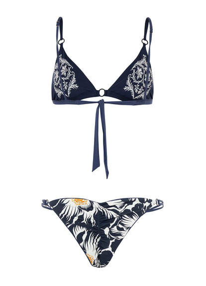  Maaji French Navy Amy Fixed Triangle Bikini Top