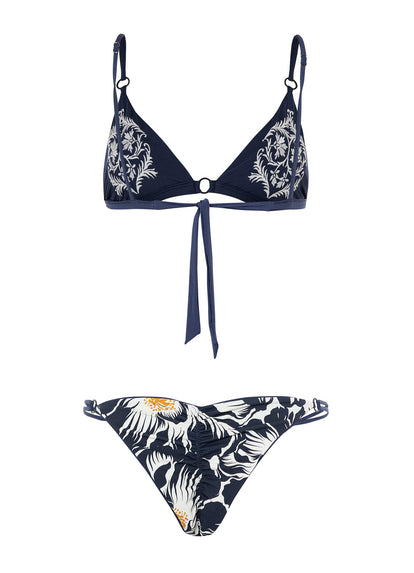  Maaji French Navy Amy Fixed Triangle Bikini Top