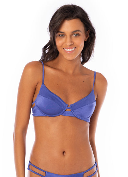 Thumbnail - Maaji Perrywinkle Jenna Unmolded Underwire Bikini Top - 2