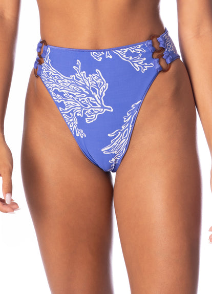 Thumbnail - Maaji Perrywinkle Sussana High Rise Double Ring Side Bikini Bottom - 4
