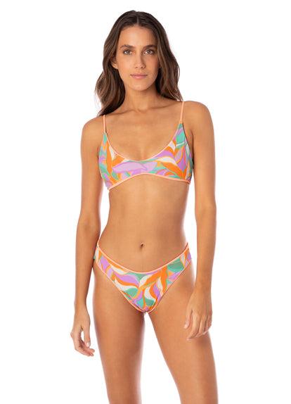 Thumbnail - Maaji Vibrant Apricot Liberties Classic Bralette Bikini Top - 5