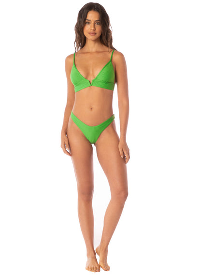 Thumbnail - Foto de Mojito Green Sunlight Regular Rise Tie Side Bikini Bottom by Maaji - Tops - Vestidos de Baño - 5