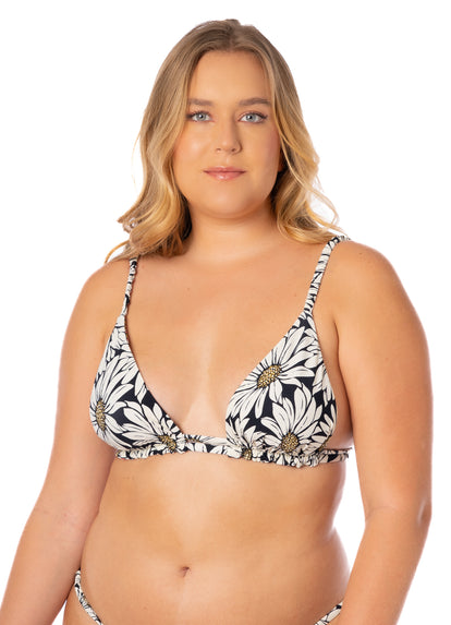 Thumbnail - Maaji Daisy Floral Lydia Sliding Triangle Bikini Top - 1