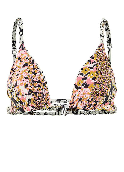 Thumbnail - Maaji Daisy Floral Lydia Sliding Triangle Bikini Top - 13