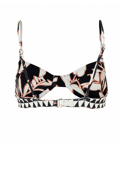  Maaji Opal Leaves Portia Unmolded Underwire Bikini Top
