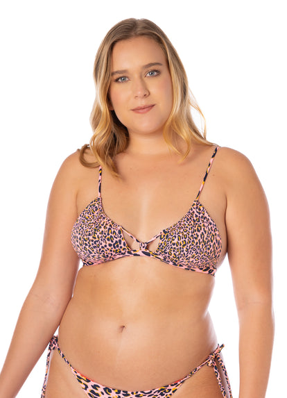  Maaji Coral Panther Cintia Classic Bralette Bikini Top