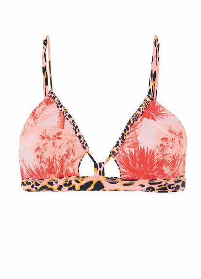  Maaji Coral Panther Cintia Classic Bralette Bikini Top