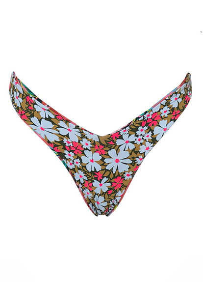  Maaji Flame Palms Valerya Regular Rise Double V Bikini Bottom