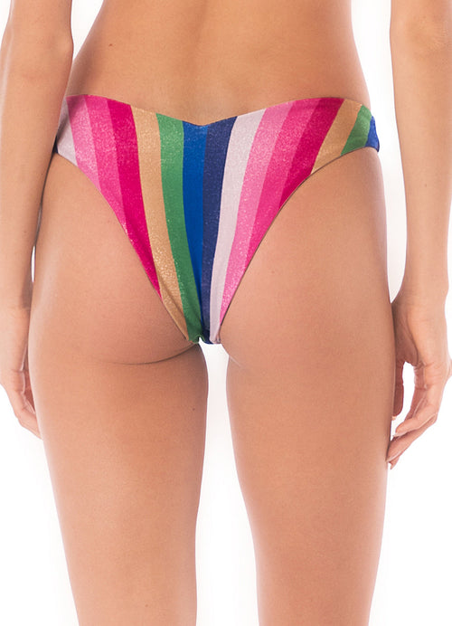 Alternative image -  Foto de Candy Stripes Valerya Regular Rise Double V Bikini Bottom by Maaji - Panties - Vestidos de Baño