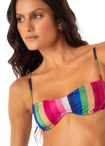 Thumbnail - Foto de Candy Stripes Venice Underwire Bikini Top by Maaji - Tops - Vestidos de Baño - 2