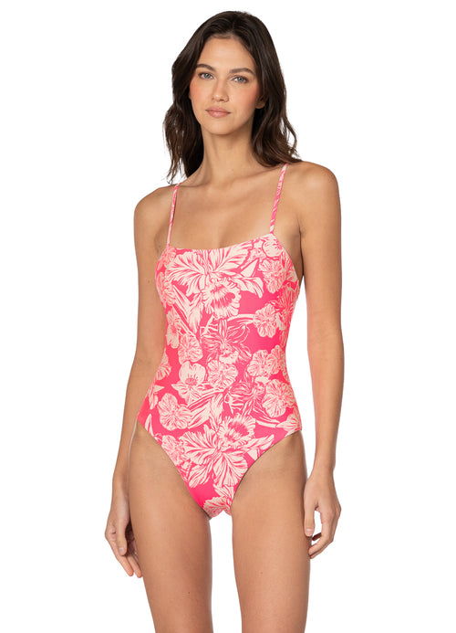 Main image -  Maaji Pink Blossom Gypsies Signature Cut Classic One Piece